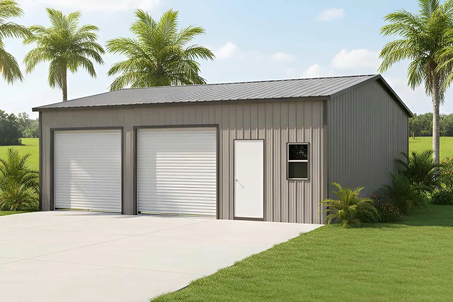 24x30 Metal Garage, 720 sq ft
