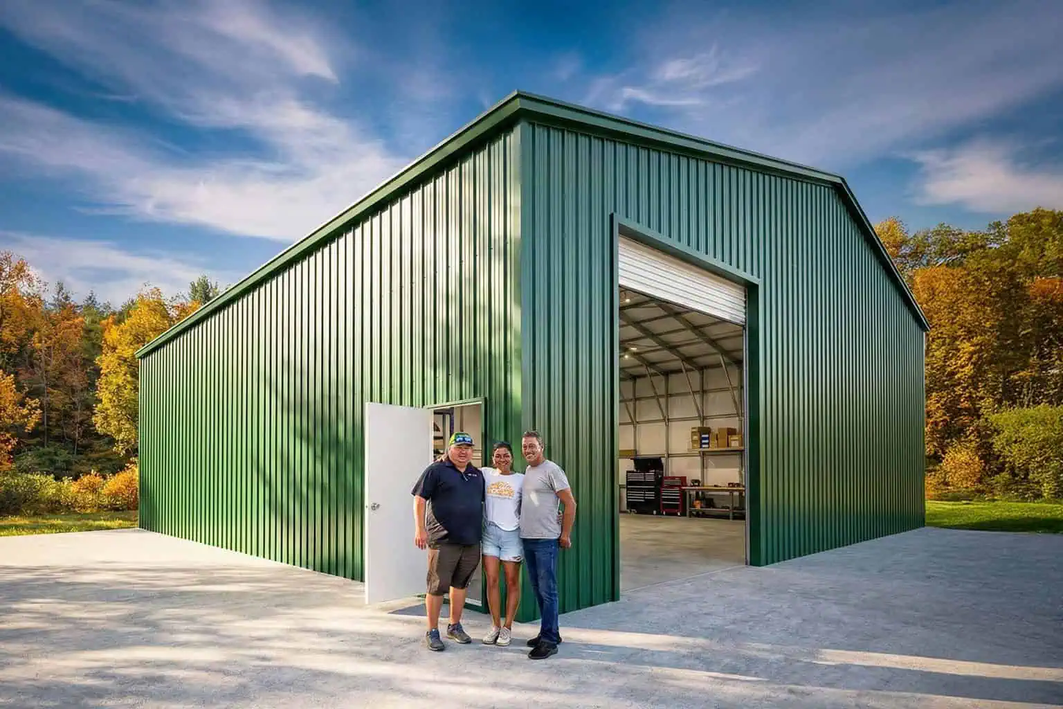 50x50x16 metal garage workshop building