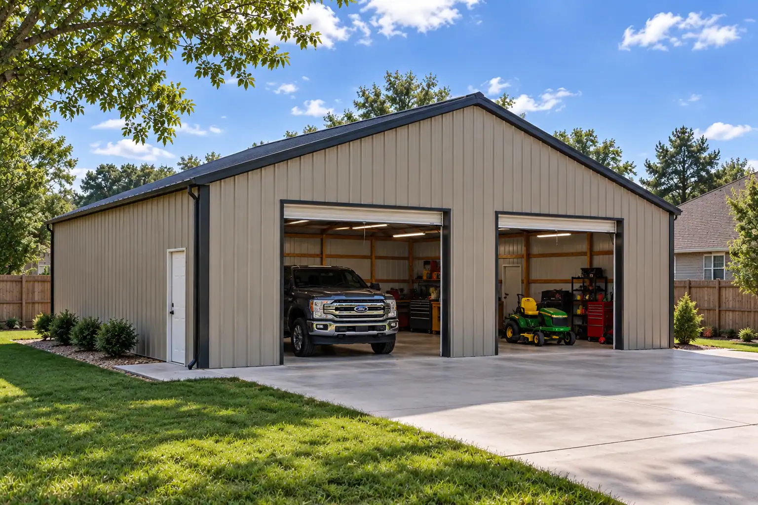 34x40 Metal Building, 1,360 sq ft