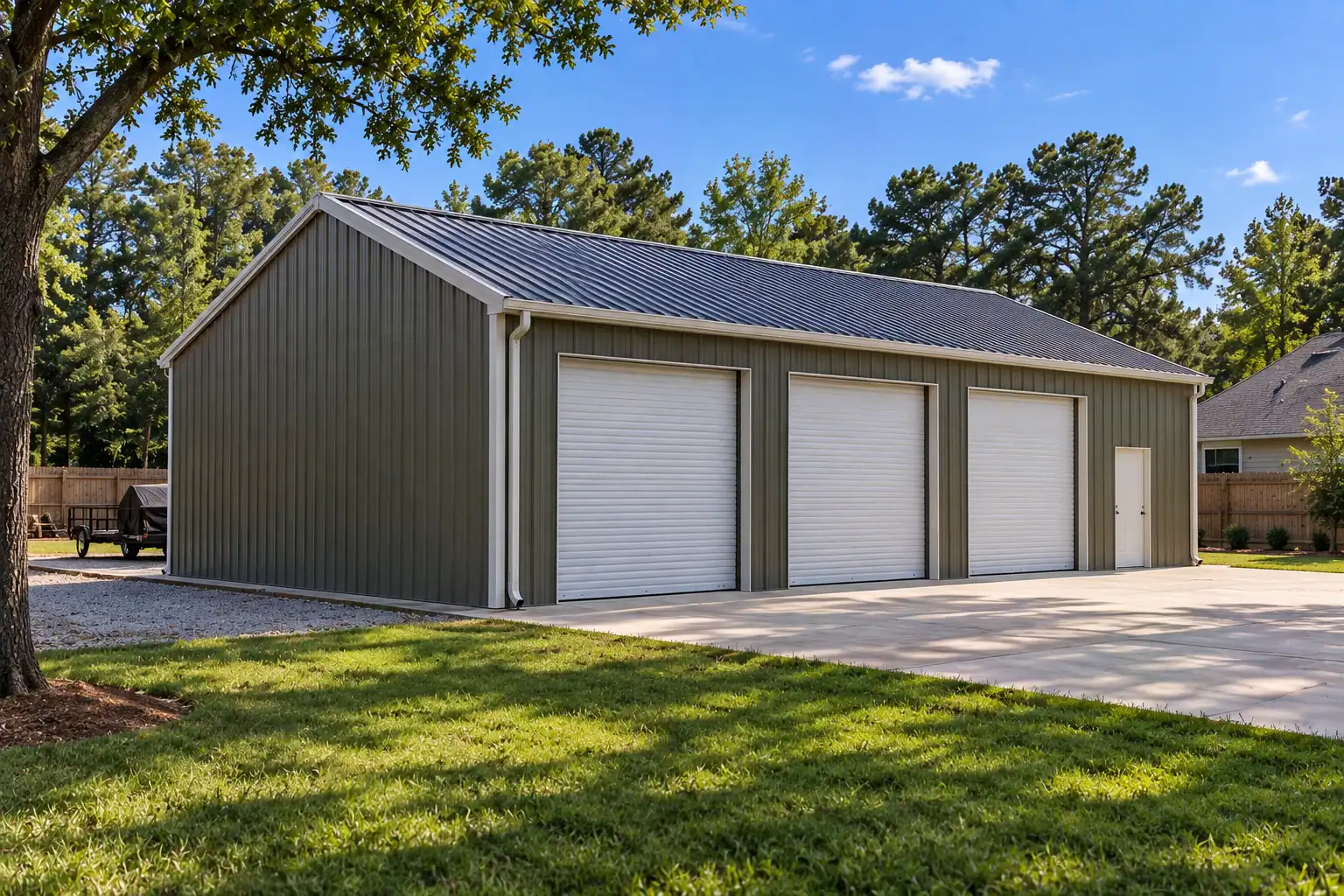 34x50 Metal Building, 1,700 sq ft