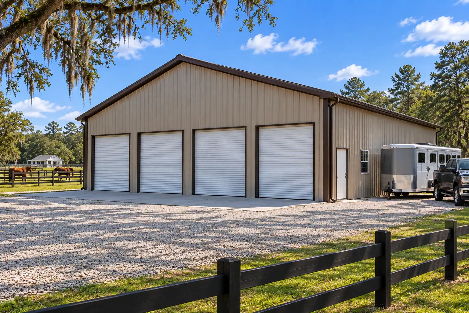 50x40 Metal Building, 2,000 sq ft