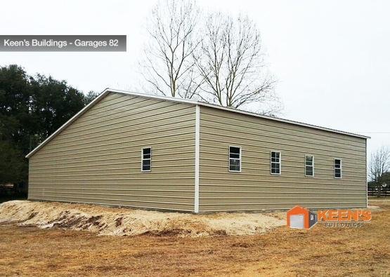 Custom Built 30X40 Enclosed With 12X41 Lean-To All Enclosed
