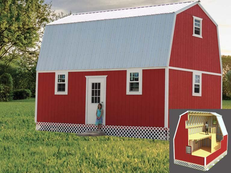 Two Story Sheds & 2Story Metal Shed Kits For Sale Online