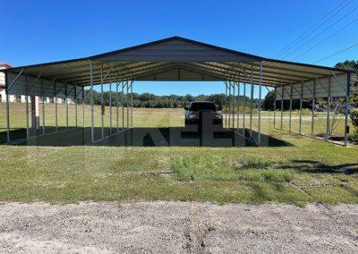 Wall-less Metal barn