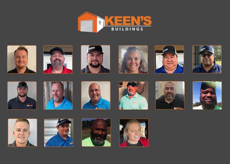 Keen's Buildings Custom Storage Sheds, Portable Buildings, Red Iron