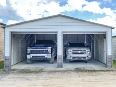 Keen's Buildings, UrbanClassic 24x25 Garage - Compact 2-Truck Garage, KBG-2G242509-1D0W