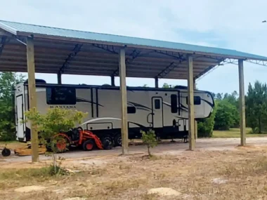 Keen's Buildings, 30x48x16 DIY Pole Barn Kit, KBP-304816-0L-OP-KT