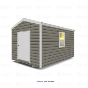 10x14 Shed w/ Gable Side Door