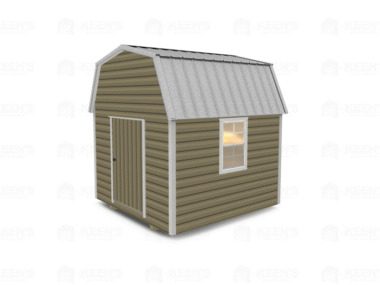 Keen's Buildings, 10x10 Lofted Shed Barn, KBS-GSD101007-1D1W