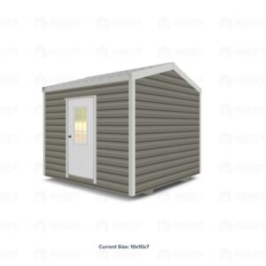 10x10 Shed w/ Eve Side Door