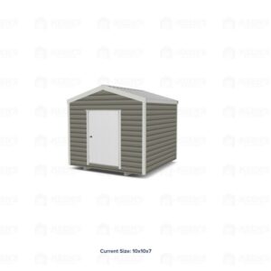 10x10 Shed w/ Gable Side Door