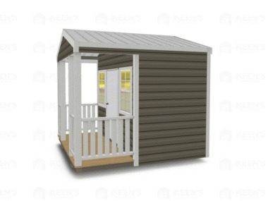 Keen's Buildings, 10x10 Shed w/ Porch, KBS-101007ASP-1D2W