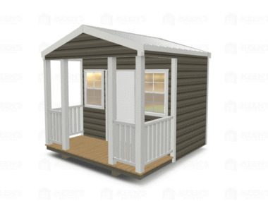 Keen's Buildings, 10x10 Shed w/ Porch, KBS-101007ASP-1D2W