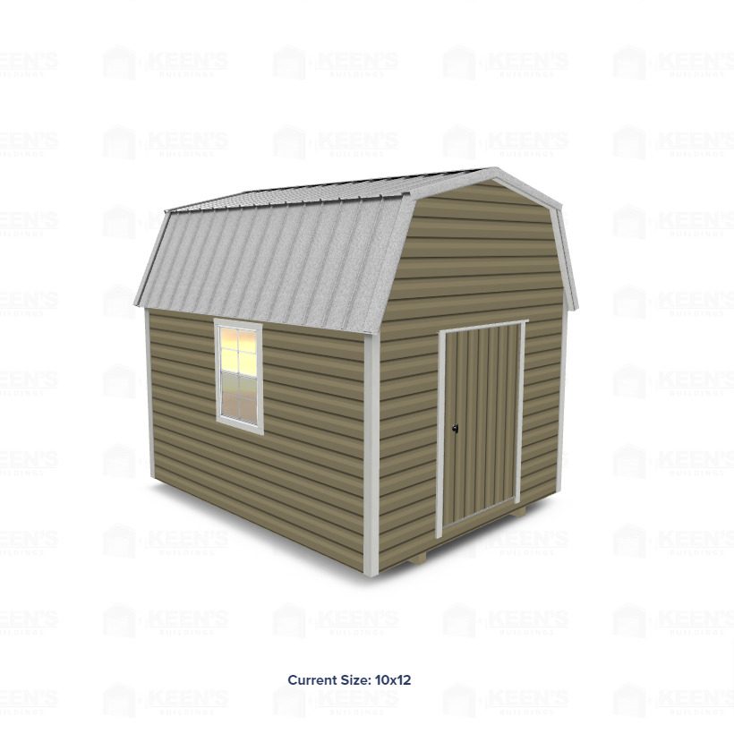 10X12 Lofted Shed Barn 10X12 Lofted Shed Barn Keen'S Buildings, 10X12 Lofted Shed Barn, Kbs-Gsd101207-1D2W