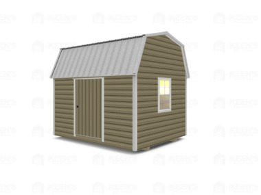 Keen's Buildings, 10x12 Lofted Shed Barn w/ Eve Side Door, KBS-GED101207-1D2W