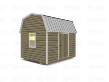 Keen's Buildings, 10x12 Lofted Shed Barn w/ Eve Side Door, KBS-GED101207-1D2W