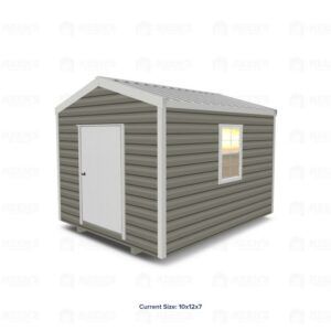 10x12 Shed w/ Gable Side Door