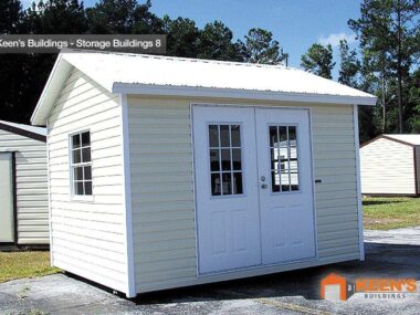 Keen's Buildings, 10x12 Shed with Custom Boxed Eve, INST-101207-CEDD2W