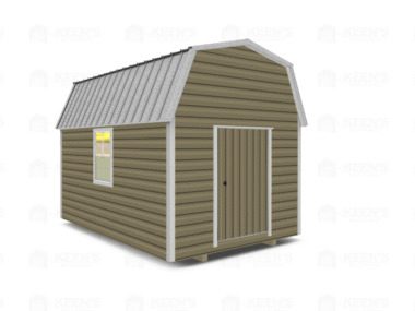 Keen's Buildings, 10x14 Lofted Shed Barn, KBS-GSD101407-1D2W