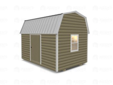 Keen's Buildings, 10x14 Lofted Shed Barn w/ Eve Side Door, KBS-GED101407-1D2W