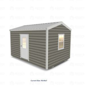 10x14 Shed w/ Eve Side Door