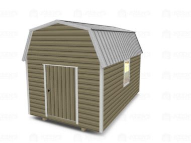 Keen's Buildings, 10x16 Lofted Shed Barn, KBS-GSD101607-1D2W