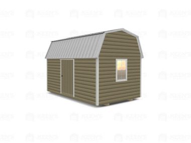 Keen's Buildings, 10x16 Lofted Shed Barn w/ Eve Side Door, KBS-GED101607-1D2W