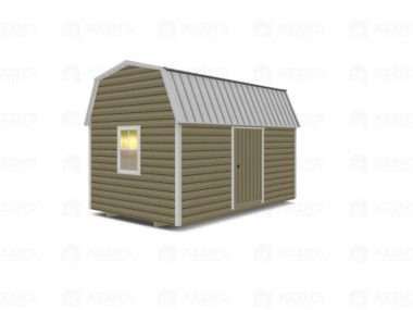 10x16 Lofted Shed Barn w/ Eve Side Door