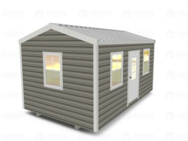 Keen's Buildings, 10x10 Shed w/ Eve Side Door, KBS-EG101007-1D0W