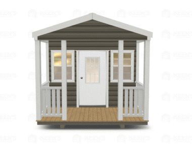 Keen's Buildings, 10x16 Shed w/ Porch, KBS-101607ASP-1D2W