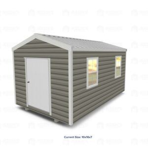 10x16 Shed w/ Gable Side Door