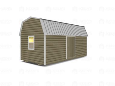 Keen's Buildings, 10x20 Lofted Shed Barn w/ Eve Side Door, KBS-GED1012007-1D2W
