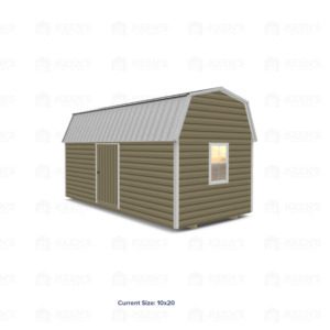 10x20 Lofted Shed Barn w/ Eve Side Door