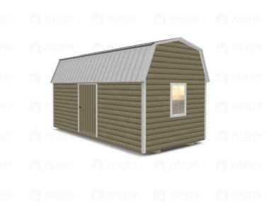 Keen's Buildings, 10x20 Lofted Shed Barn w/ Eve Side Door, KBS-GED1012007-1D2W