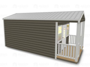 Keen's Buildings, 10x20 Shed w/ Porch, KBS-102007ASP-1D2W