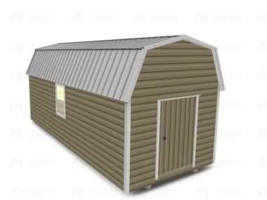 Keen's Buildings, 10x24 Lofted Shed Barn, KBS-GSD102407-1D2W