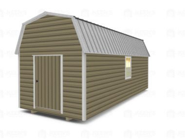 Keen's Buildings, 10x24 Lofted Shed Barn, KBS-GSD102407-1D2W
