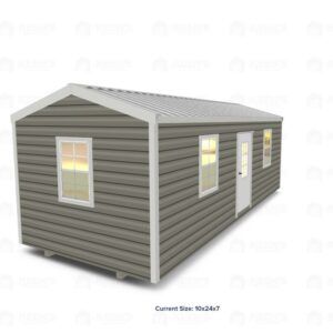 10x24 Shed w/ Eve Side Door