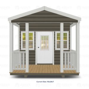 10x24 Shed w/ Porch