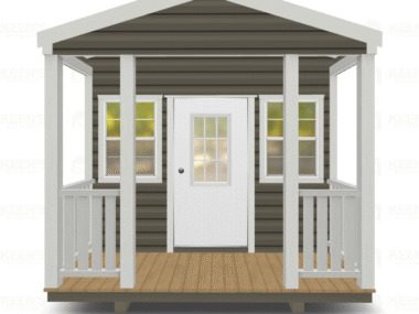 Keen's Buildings, 10x24 Shed w/ Porch, KBS-102407ASP-1D2W
