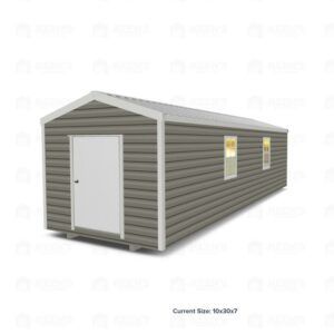 10x30 Shed w/ Gable Side Door