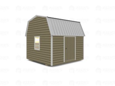 Keen's Buildings, 12x12 Lofted Shed Barn w/ Eve Side Door, KBS-GED121207-1D2W