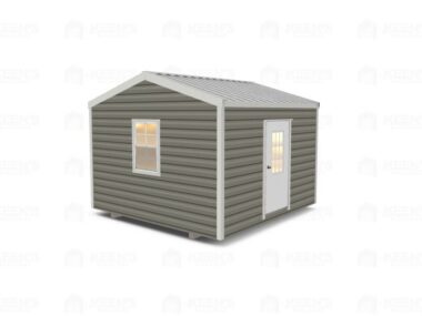 Keen's Buildings, 12x12 Shed w/ Eve Side Door, KBS-EG121207-1D2W