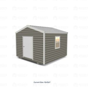 12x12 Shed w/ Gable Side Door