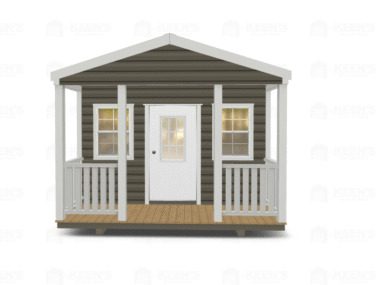Keen's Buildings, 12x12 Shed w/ Porch, KBS-121207ASP-1D2W