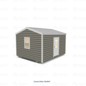 12x14 Shed w/ Eve Side Door