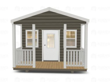 Keen's Buildings, 12x14 Shed w/ Porch, KBS-121407ASP-1D2W