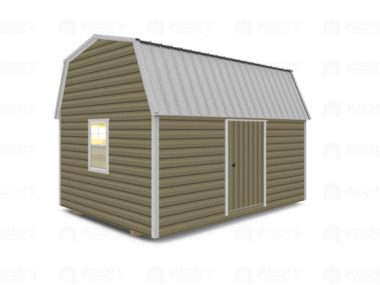 Keen's Buildings, 12x16 Lofted Shed Barn w/ Eve Side Door, KBS-GED121607-1D2W