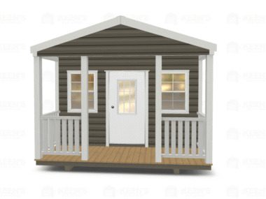 Keen's Buildings, 12x16 Shed w/ Porch, KBS-121607ASP-1D2W