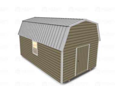 Keen's Buildings, 12x20 Lofted Shed Barn, KBS-GSD122007-1D2W